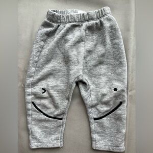Zara winky face sweatpants
